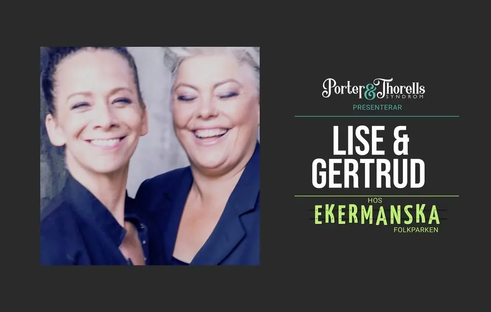 Lise & Gertrud för första gången på Ekermanska Folkparken.