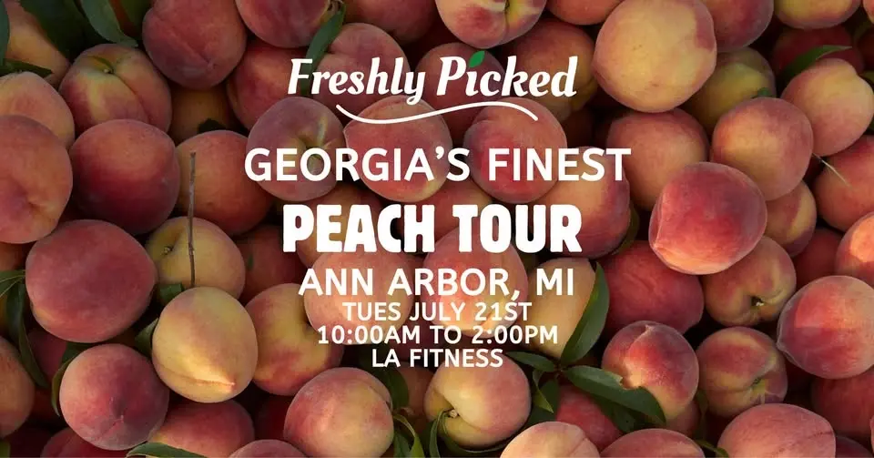 🍑Freshly Picked's Georgia Peach Tour in Ann Arbor, MI
