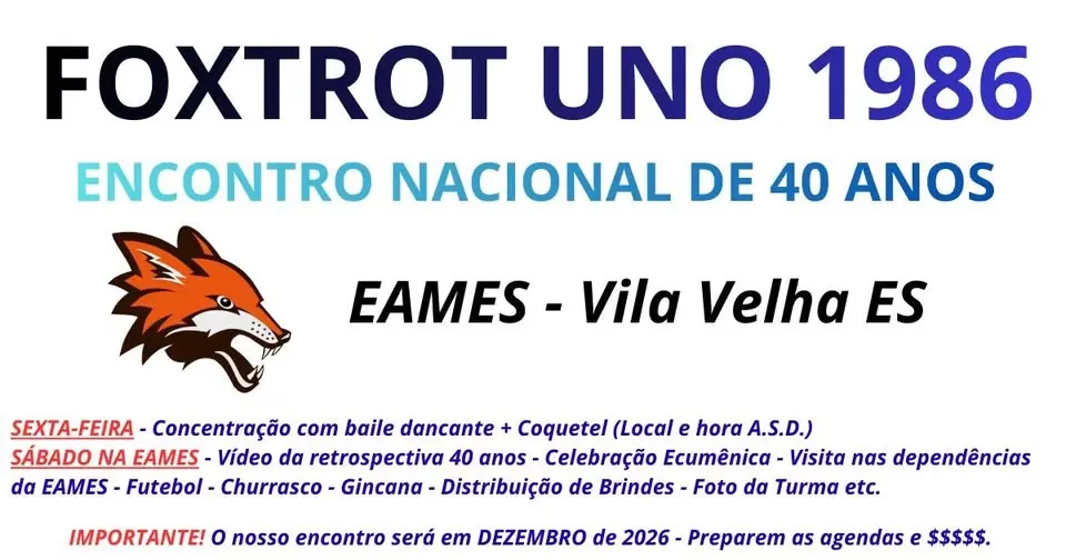 ENCONTRO NACIONAL FOXTROT INO EAMES