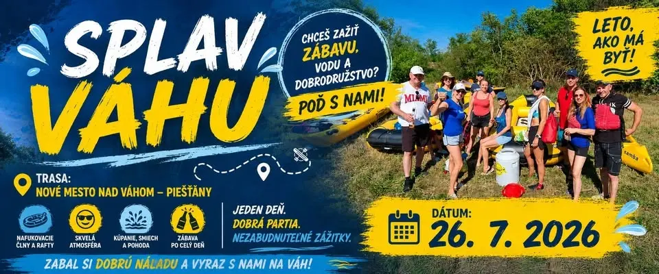 Splav Váhu 2026/Nové Mesto - Piešťany