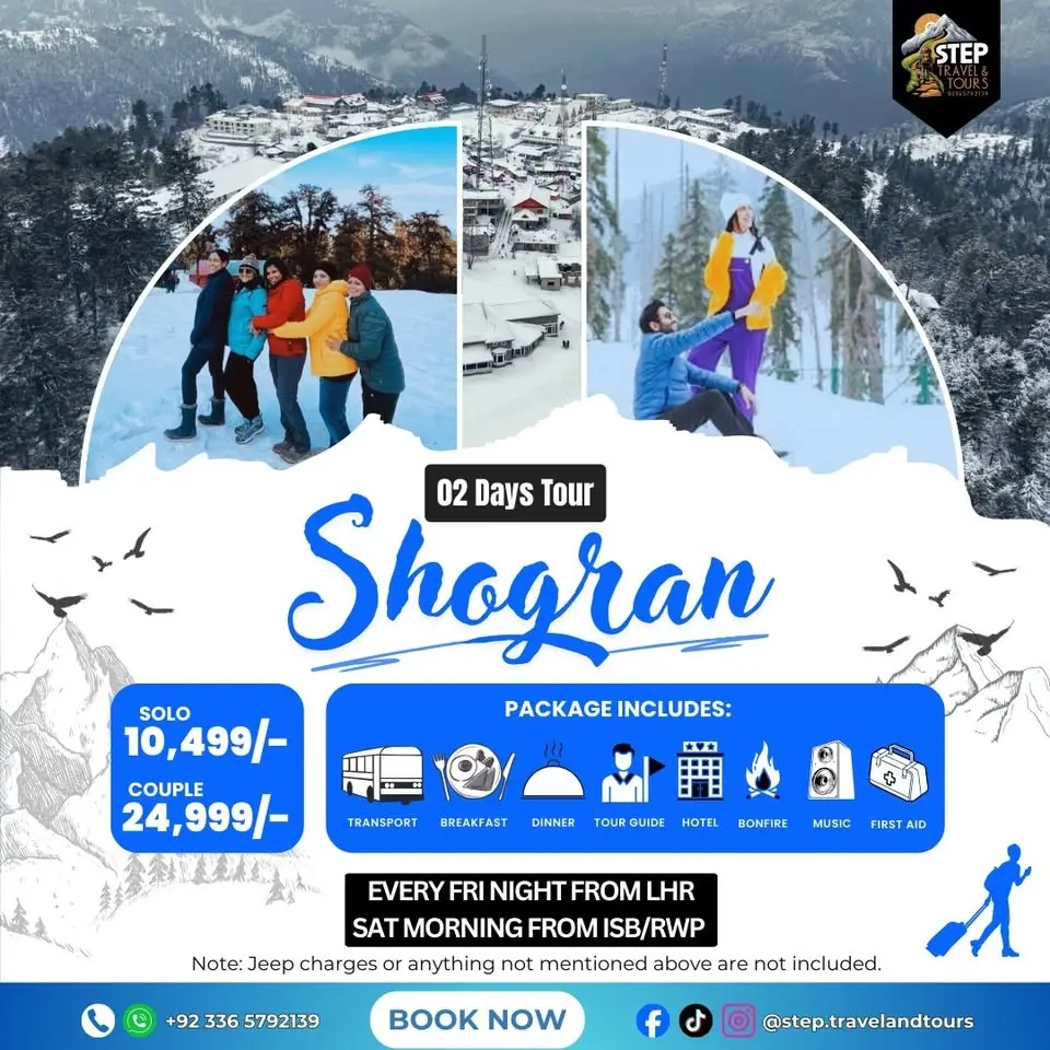 02 Days Tour to Shogran From Lahore and Islamabad