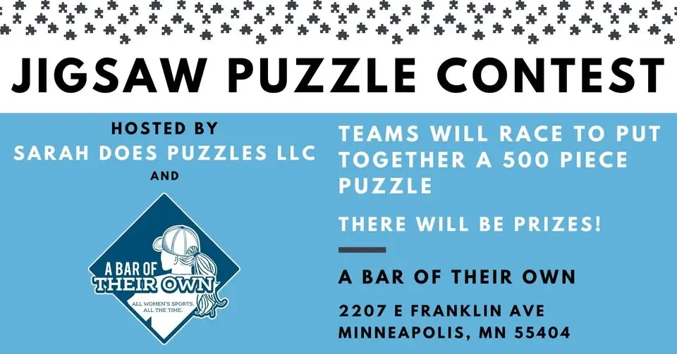 Team Jigsaw Puzzle Contest at A Bar Of Their Own with Sarah Does Puzzles LLC