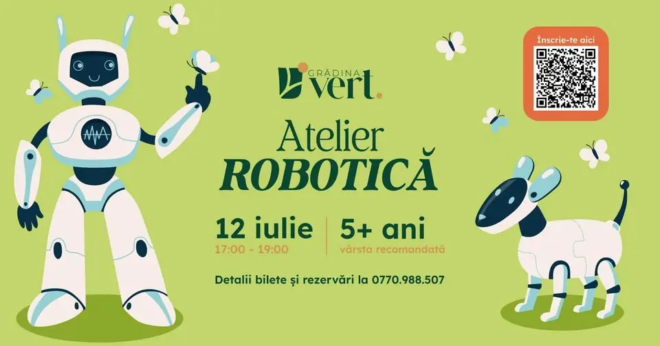 🤖 Atelier de robotică în Grădina Vert cu RobboMaster Academy 