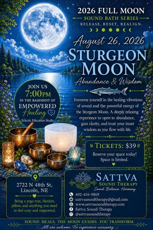 AUGUST FULL MOON Sound Bath: Abundance & Wisdom