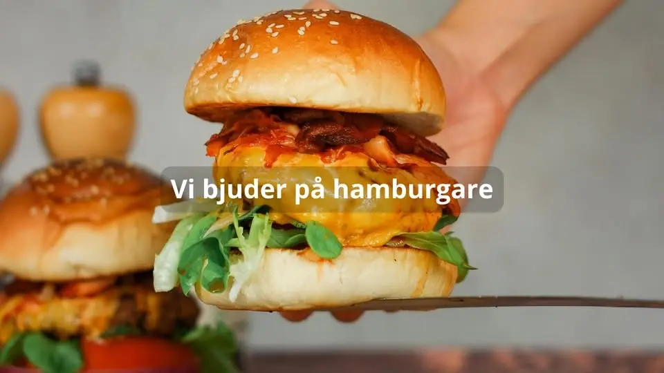 Hamburgarlunch hos Uterum & Fönster