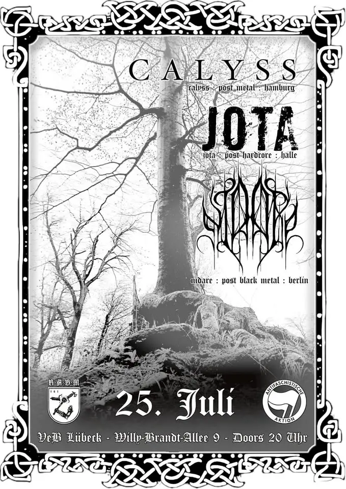 Jota // Calysss // Nidare - live @VeB Lübeck (Post Metal Konzert)