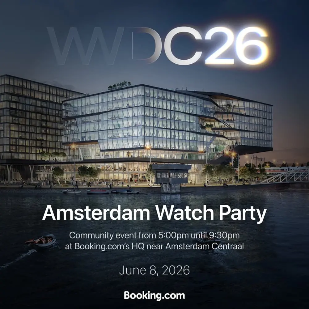 WWDC 2026 Watch Party @ Booking.com HQ Amsterdam