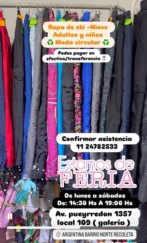 Feria de ropa de ski Nieve Adultos juvenil infantil 