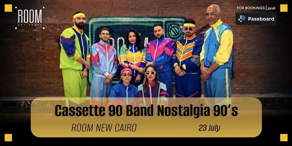 Cassette 90 band nostalgia 90’s at Room New Cairo