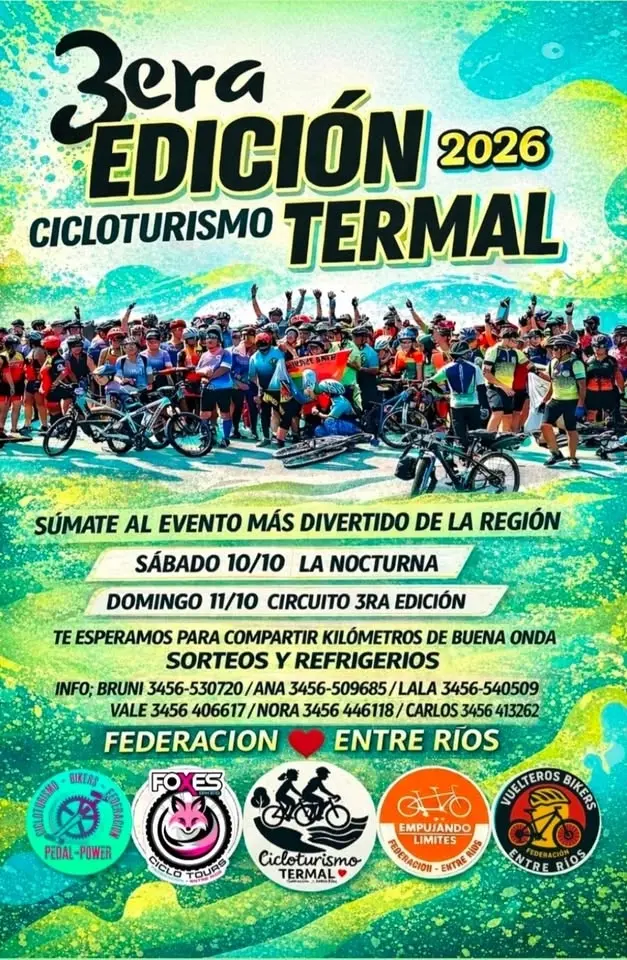3era EDICIÓN CICLOTURISMO TERMAL 