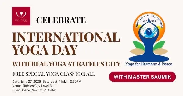 International Yoga Day With Real Yoga @ Raffles City