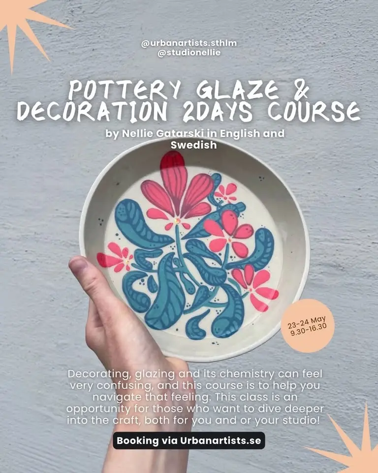 Pottery Glaze & Decoration 2Days Course 