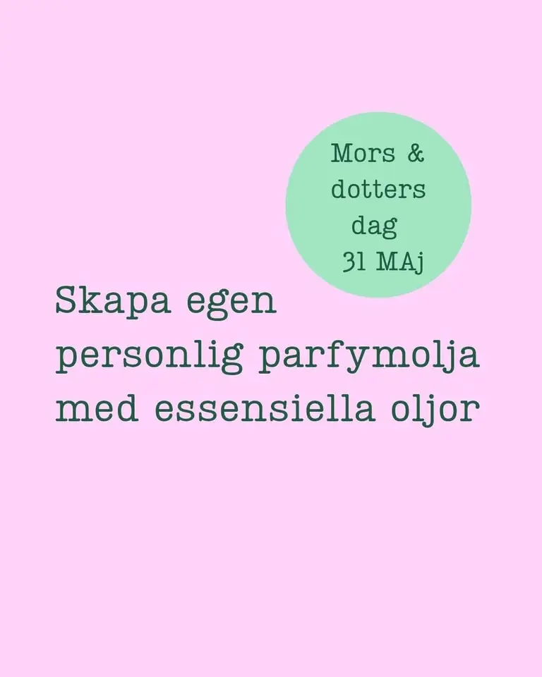 Mors & dotters dag med parfymoljor av essentiella oljor