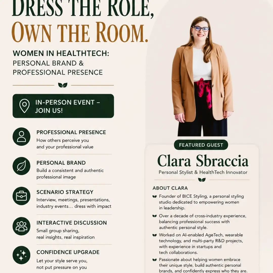 Dress the role, own the room for Health innovators