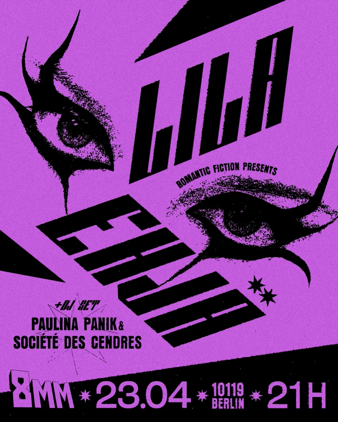 Romantic Fiction & 8MM present Lila Ehjä Live