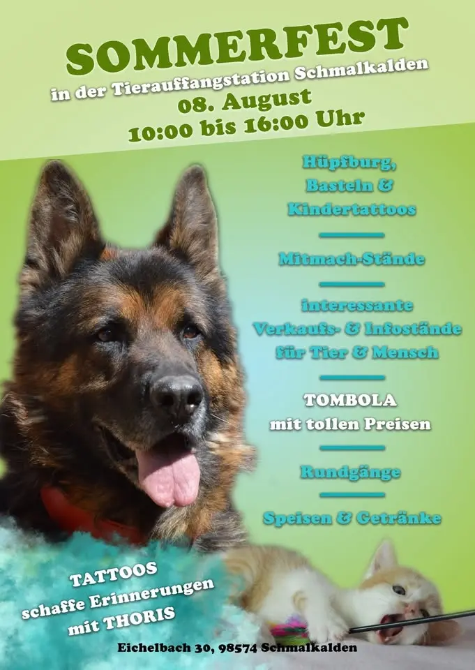 Sommerfest in der Tierauffangstation Schmalkalden☀️🐾