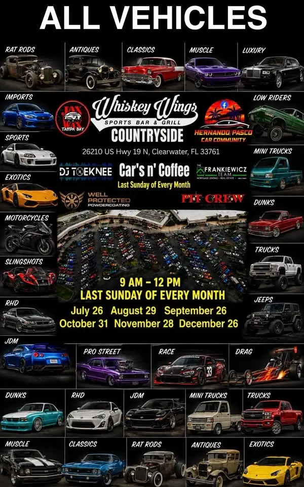 727 Cars and Coffee @ Whiskey Wings Countryside 