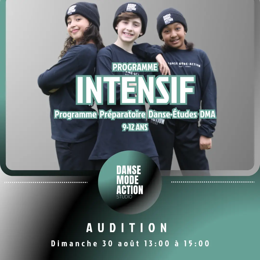 Auditions Programme Intensif 9-12 ans