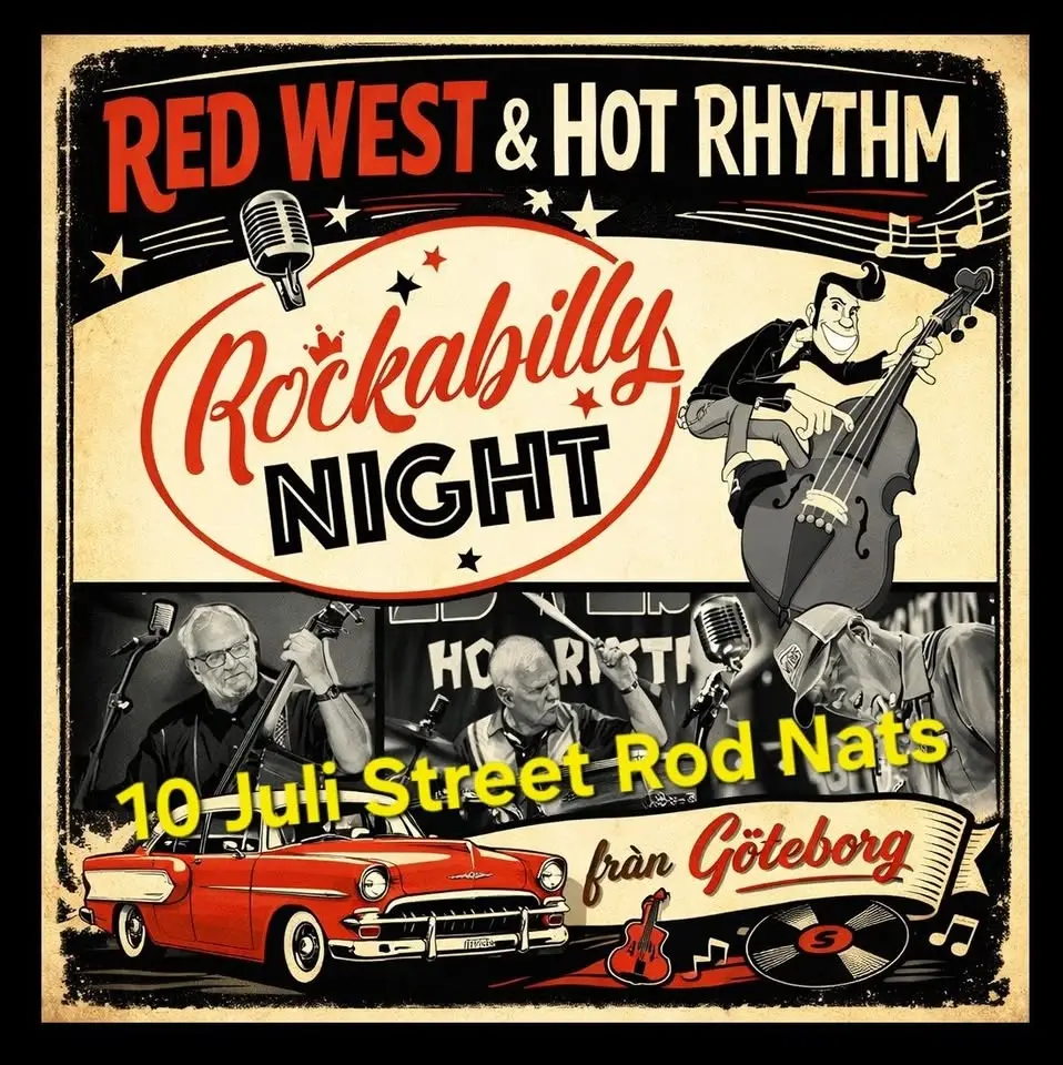 Rockabilly på Street Rod Nats med Red West & Hot Rhythm