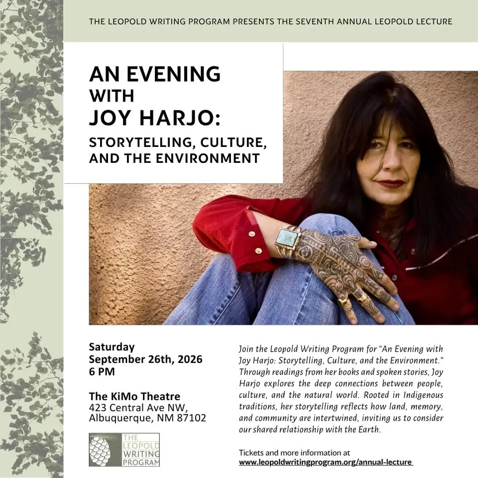 An Evening with Joy Harjo: Storytelling, Culture, and the Environment