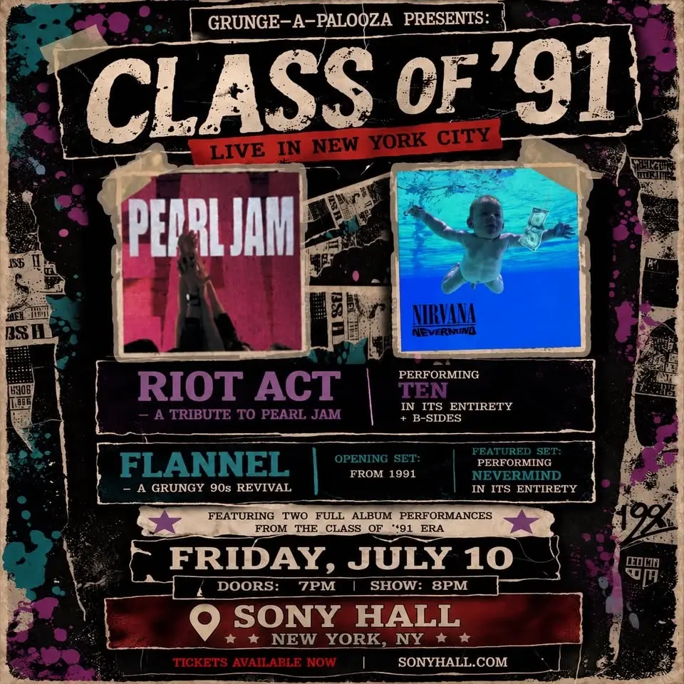 Grunge-A-Palooza Presents - Class of '91 Two Iconic Albums and All the Big hits!