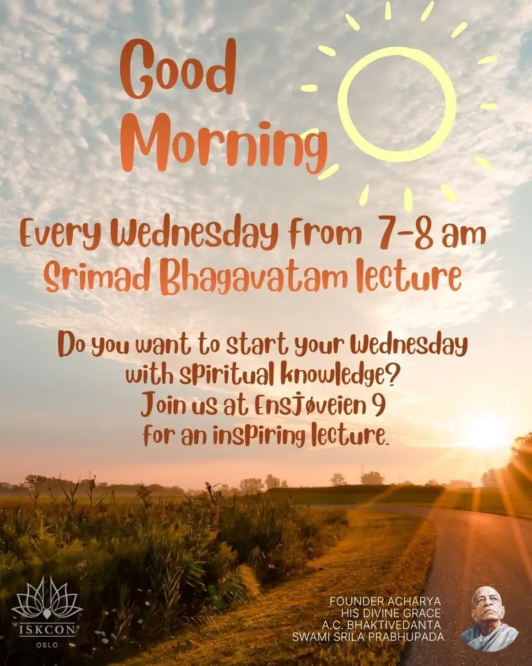 Every Wednesday Srimad Bhagavatam Class