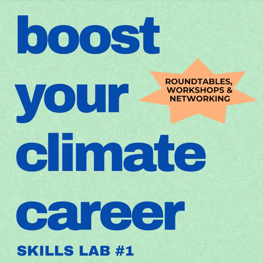 BOOST YOUR CLIMATE CAREER: Skills Lab #1