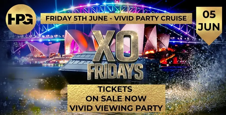 XO Fridays: Vivid Boat Party | RNB, EDM & Techno | Unlimited Drink Package