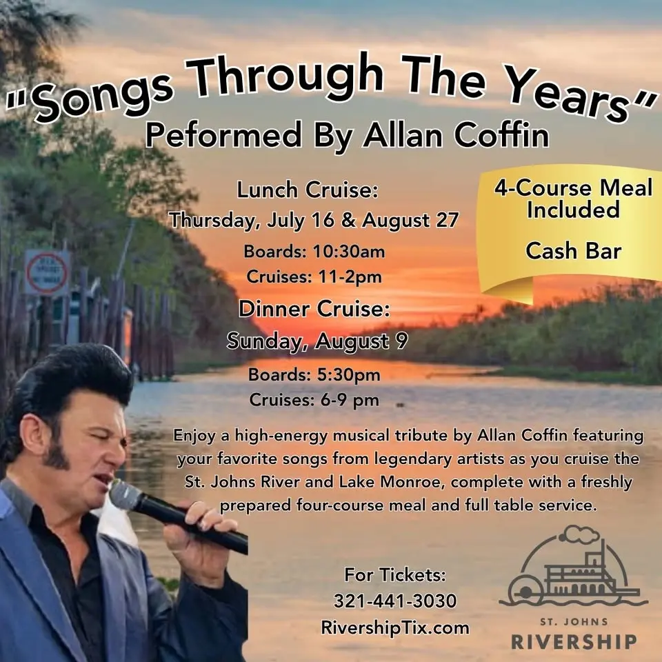 Songs Through the Years Dining Cruise Aboard the Barbara Lee W/ Allan Coffin