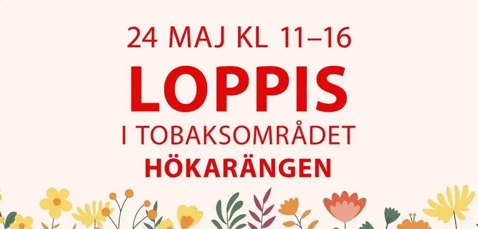 Loppis i Tobaksområdet i Hökarängen