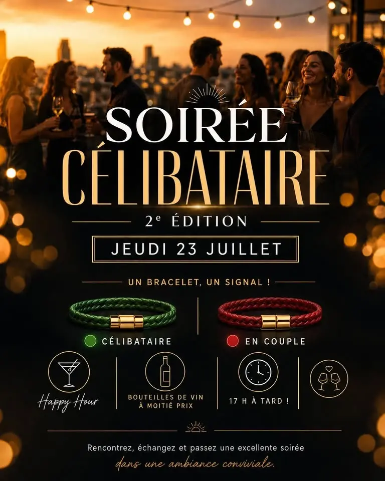 SOIRÉE CÉLIBATAIRE • 5 À TARD