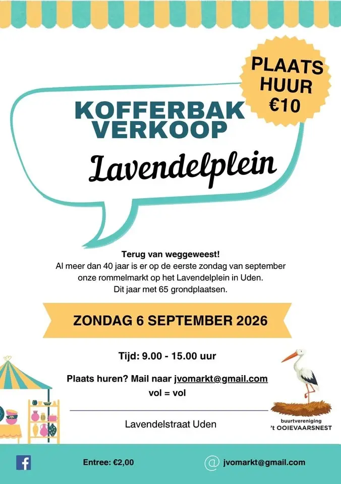 kofferbak verkoop Lavendelstraat Uden
