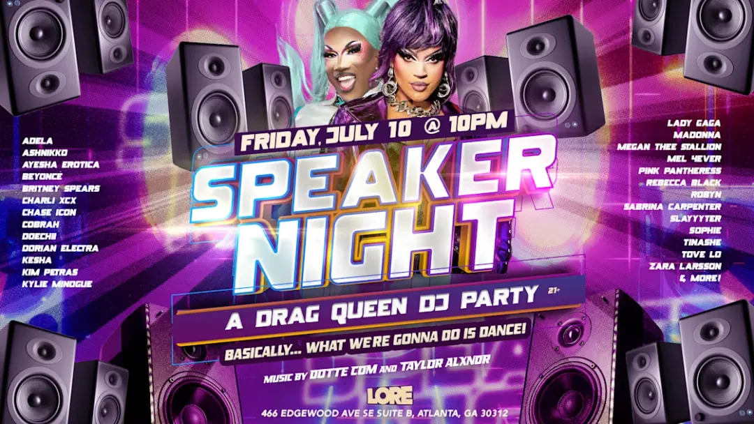 Speaker Night: A Drag Queen Dj Party