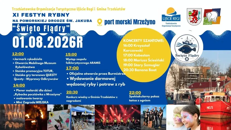 XI FESTYN RYBNY NA POMORSKIEJ DRODZE ŚW. JAKUBA tzw. "Święto Flądry"