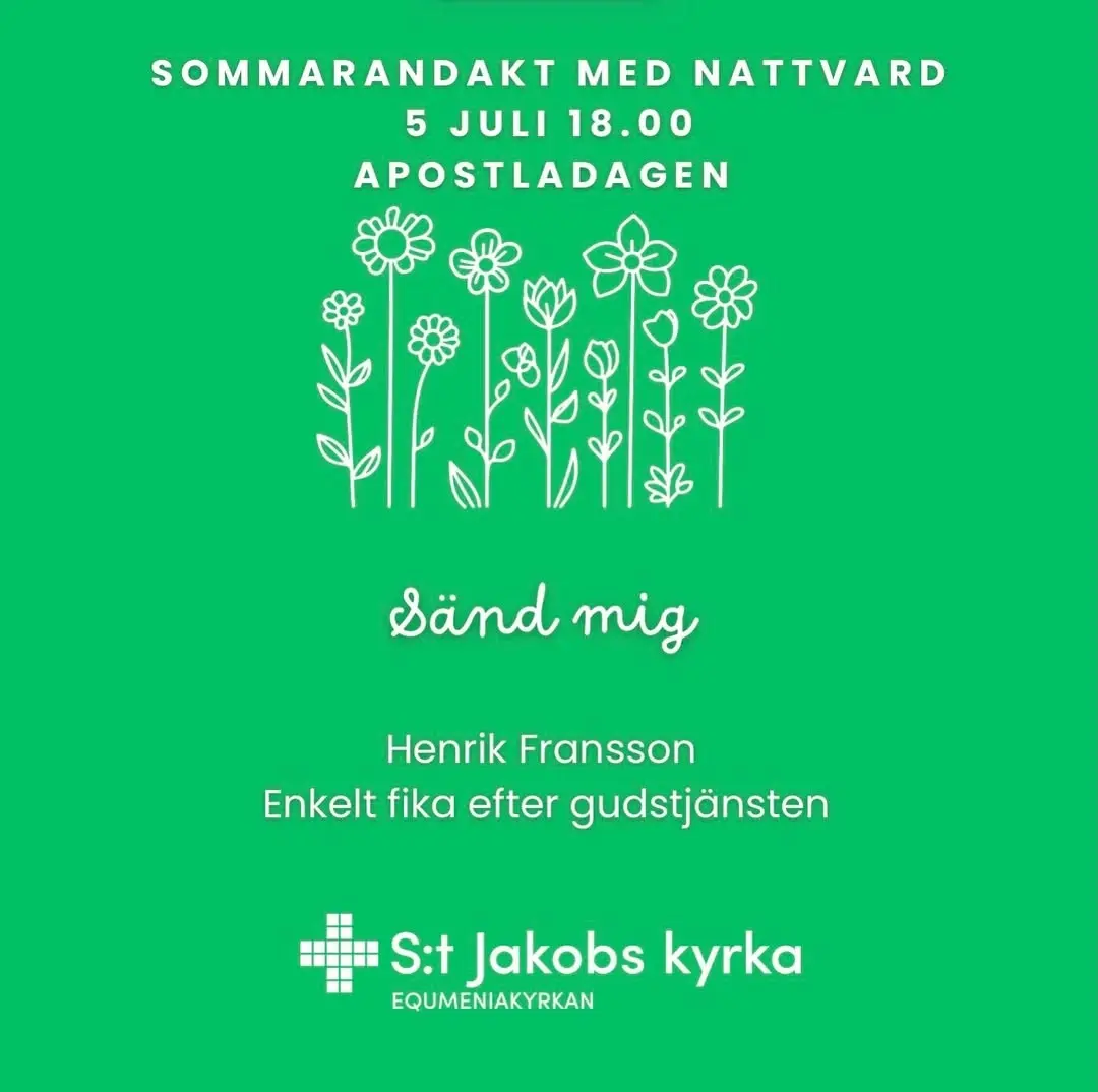 Sommarandakt med nattvard – Apostladagen