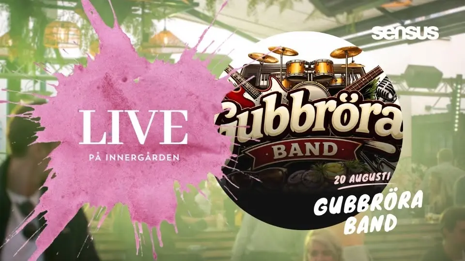 Innergården LIVE - 20 augusti - Gubbröra Band - FRI ENTRÉ