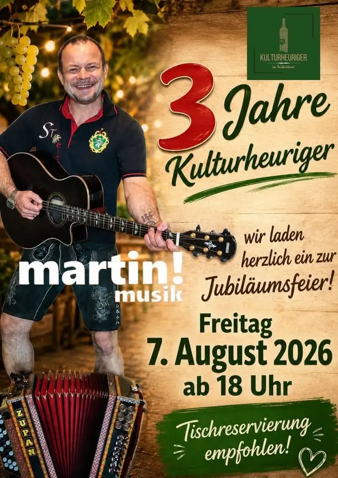 3.Jahres Feier - Kulturheuriger im Weberhaus 