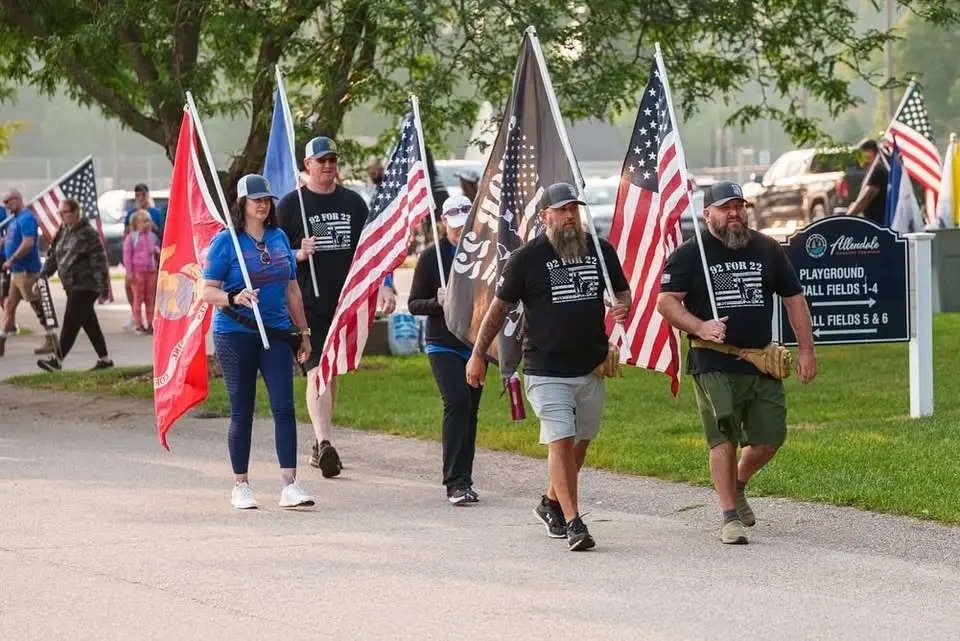 92 For 22 March for Veteran Suicide Awareness