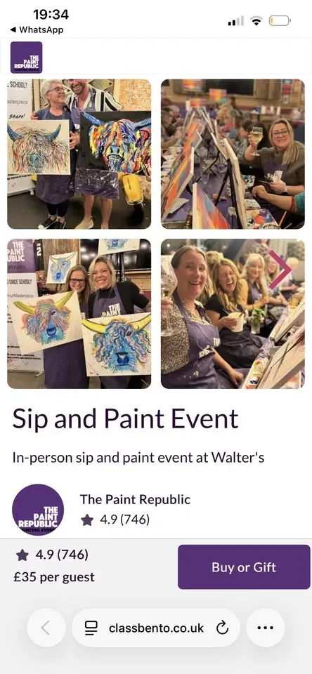 Sip and Paint with The Paint Republic - Rainbow Cow
