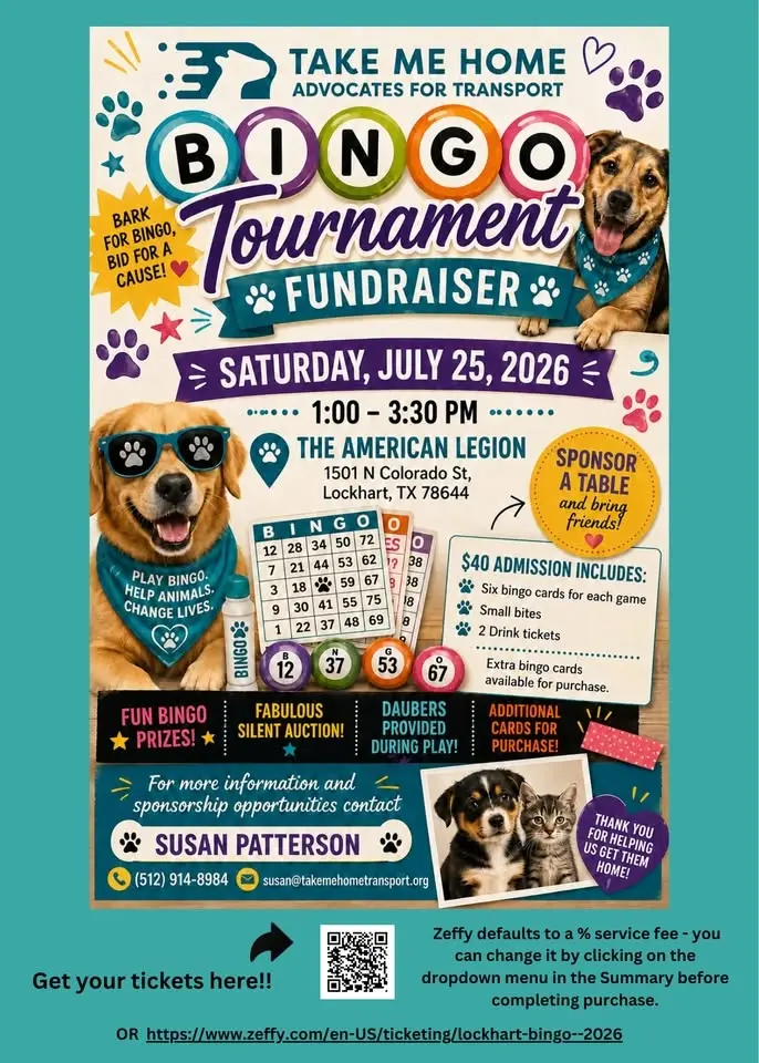 Bingo Tournament Fundraiser-Lockhart
