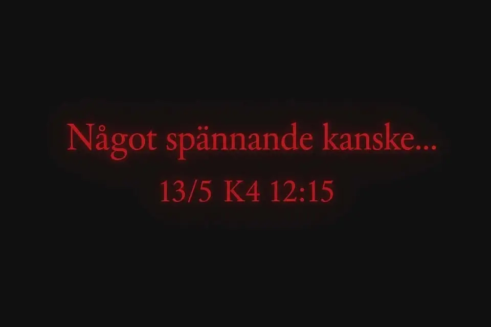 Något jätte jätte jätte spännande...