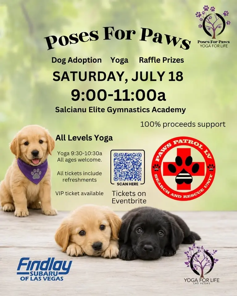 Poses for Paws- Puppy Yoga Fundraiser 