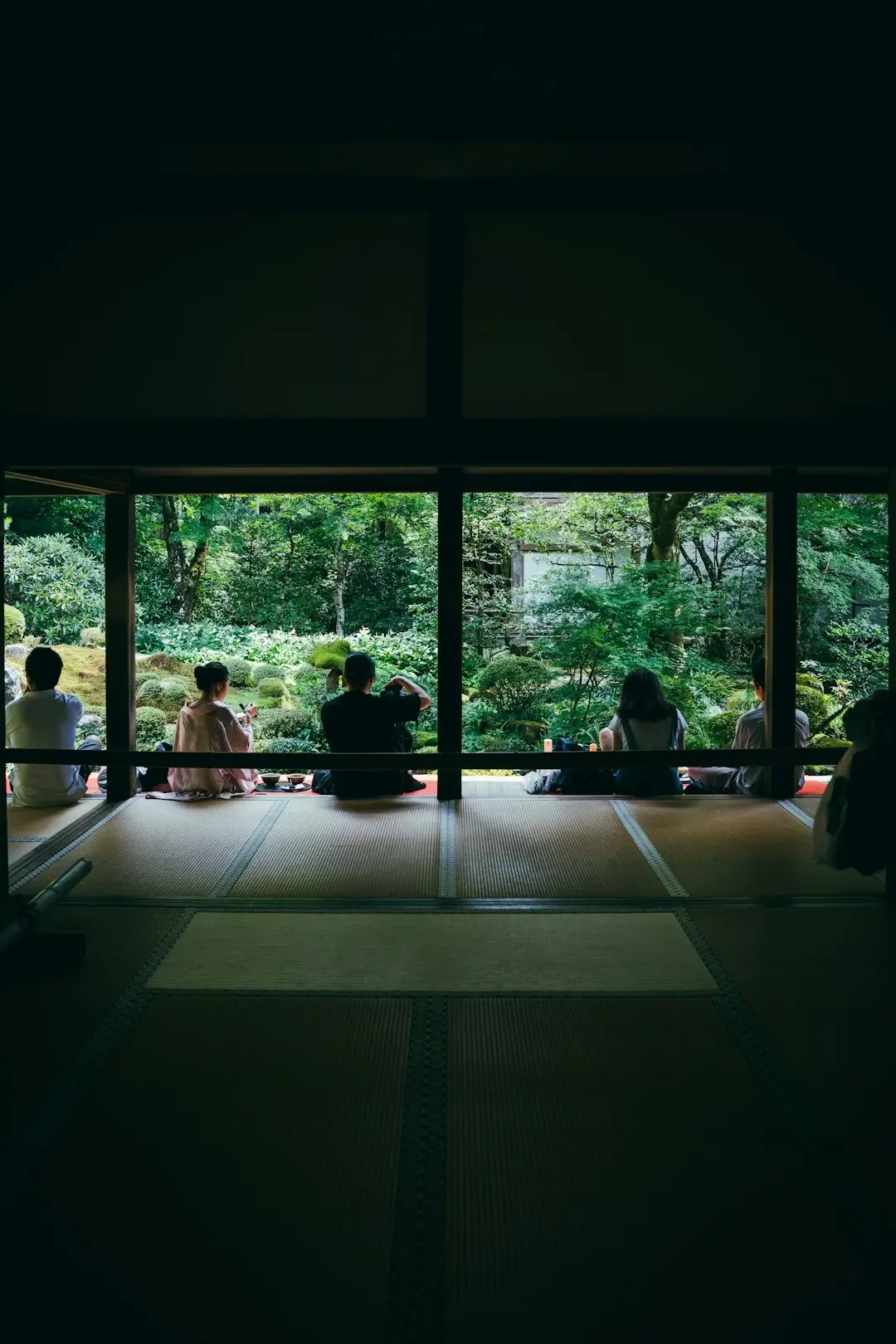 茶室で交流会