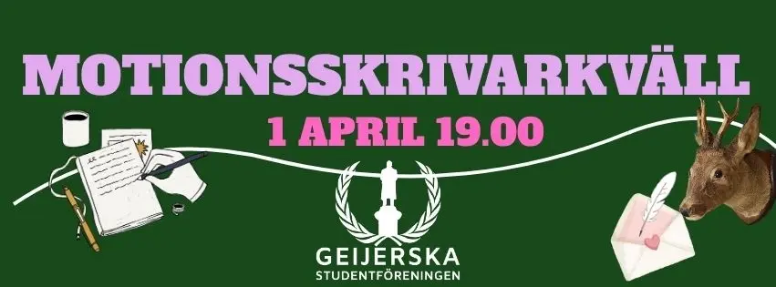 Motionskrivarkväll 