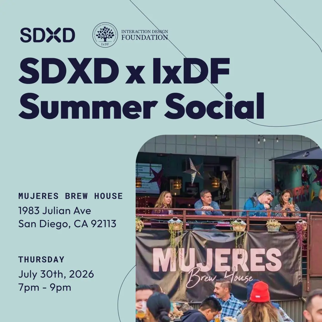 SDXD x IxDF Summer Social