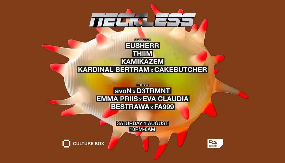 NECKLESS: Eusherr / Thiim / KAMIKAZEM / Kardinal Bertram x Cakebutcher / avoN x D3TRMNT / Emma Priis