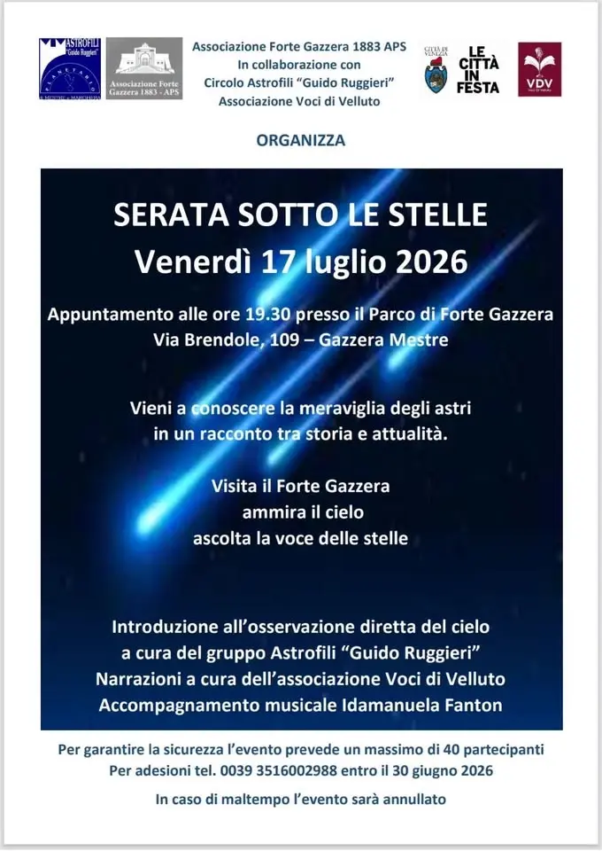 Serata sotto le stelle