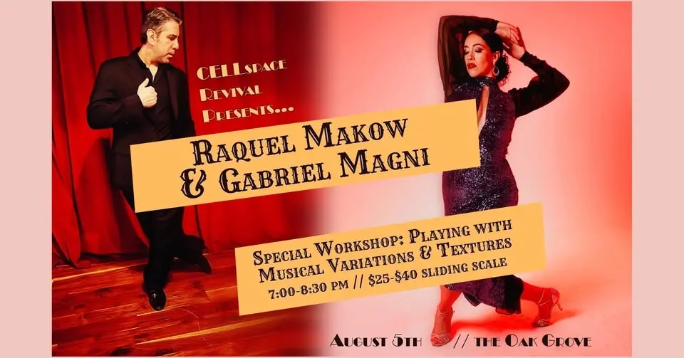CELLspace Revival with Special Guest Maestros Raquel & Gabriel!