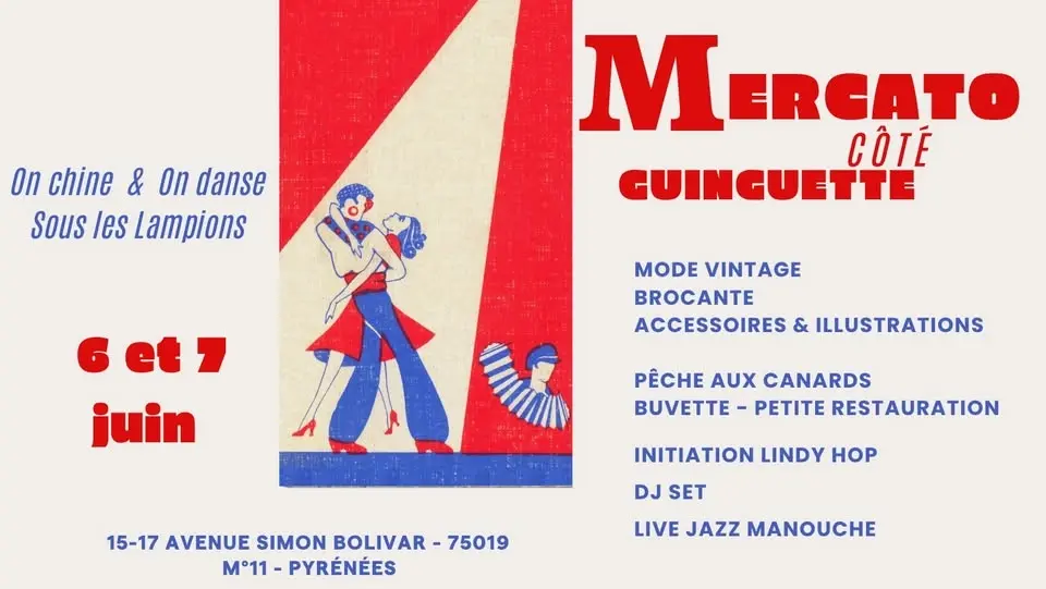 Pop up Mercato côté Guinguette : vintage, brocante & swing sous les lampions !