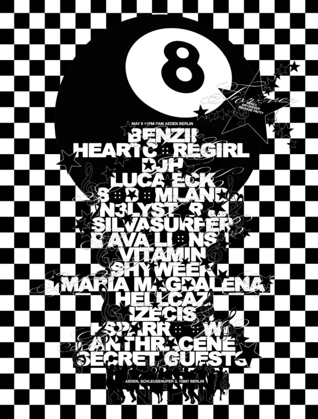 [8] X Takt: BENZII ALBUM RELEASE PARTY w/ DJH, Heartcoregirl, AVA LIONS, Sodomland, Luca Eck
